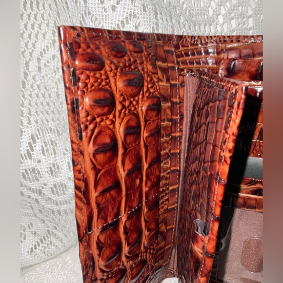 Brahmin Modern Checkbook Wallet, Pecan Melbourne, NWT - Picture 5 of 9